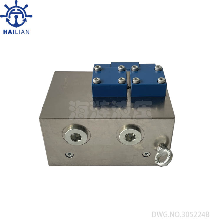 Marine hdyraulic valve block DWG.NO.306255B-Hydraudyne
