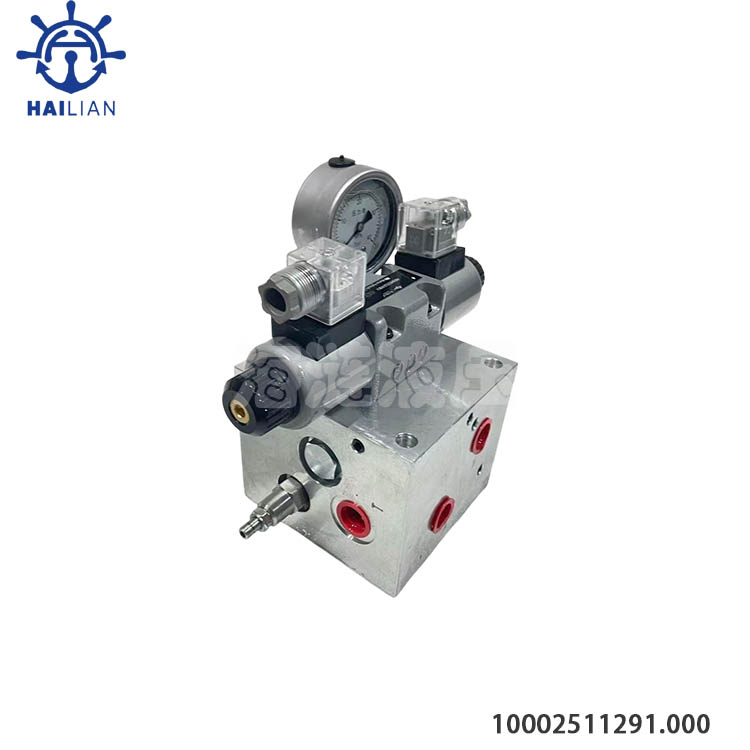 Relief valve unit for steering pump station