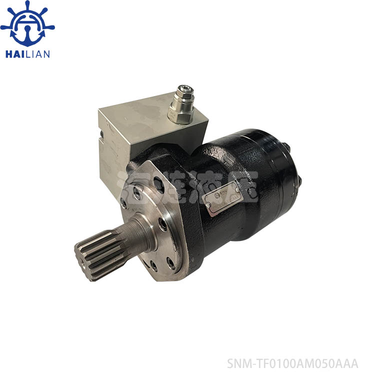 DECK CRANE HYDRAULIC ORBIT MOTOR WITH BALANCE VALVE TF0100AM050AAA LIFEBOAT DAVIT