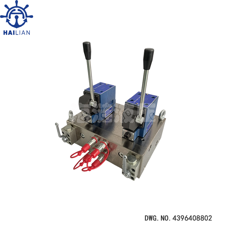 TSUNEISHI Control valve stand for steel hatch cover DWG.NO.4396408802