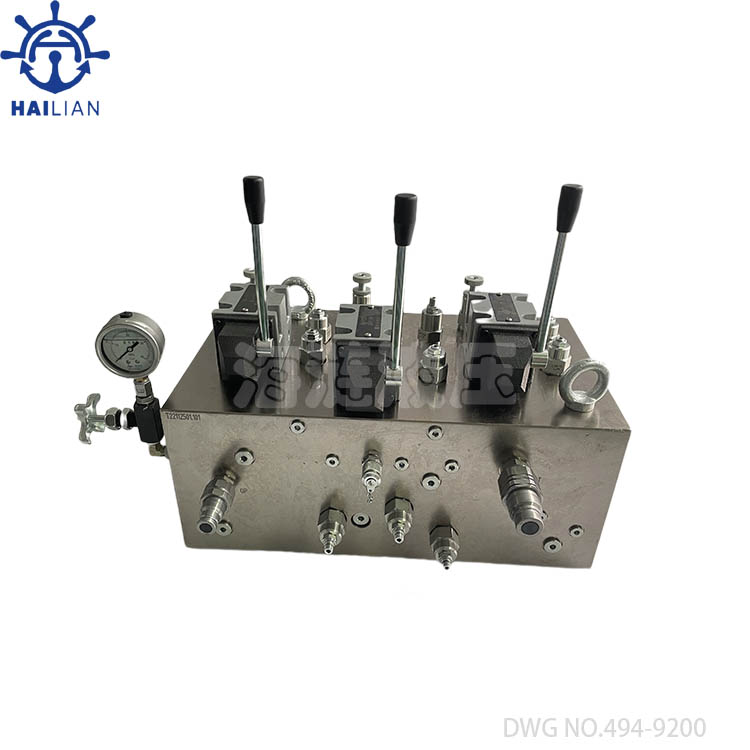 TTS HATCH COVER CONTROL VALVE BLOCK DWG NO.494-9200/506-9200