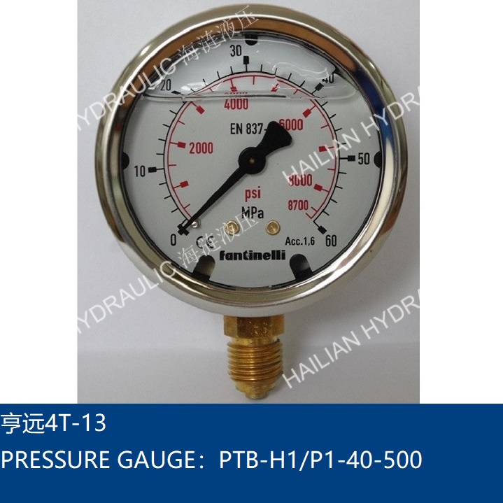 Radial Pressure Gauge 6/25/40/60Mpa-D60mm