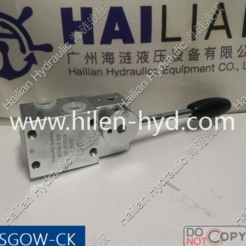 Manual directional valve SGOW-CK