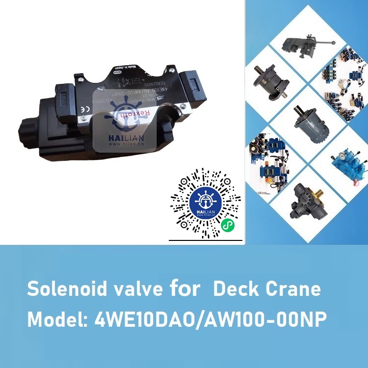Solenoid valve 4WE10DAOAW100-00NPL for Mitsubishi Hydraulic Deck Crane