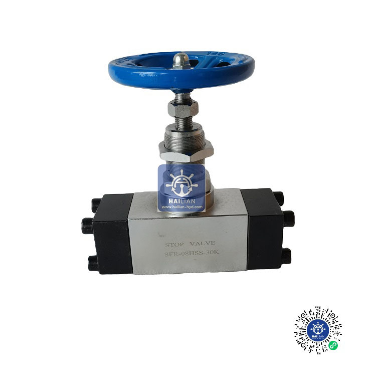 Hatch cover flange stop valve Stop valve SFR-08HSS-30K/Marine hydraulic valve