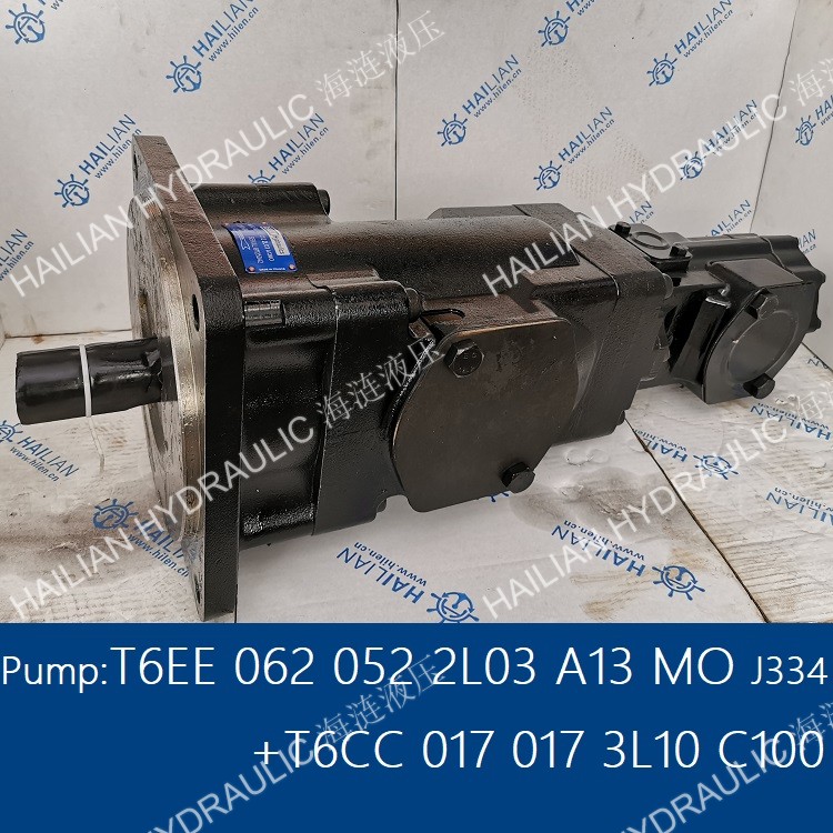 Pump T6EE 062 052 2L03 A13 MO J334+T6CC 017 017 3L10 C100