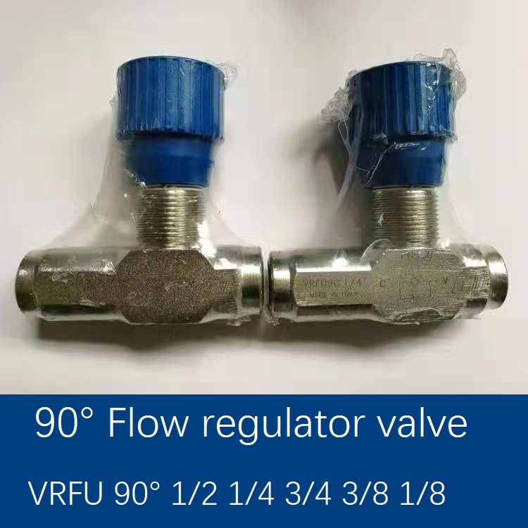 Flow regulator valves VRFU 90° 1-2 1-4 3-4 3-8 1-8