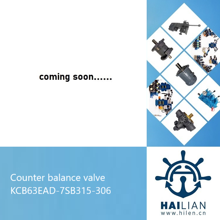 Counter balance valve KCB63EAD-7SB315-306 for deck crane KHM-3026S