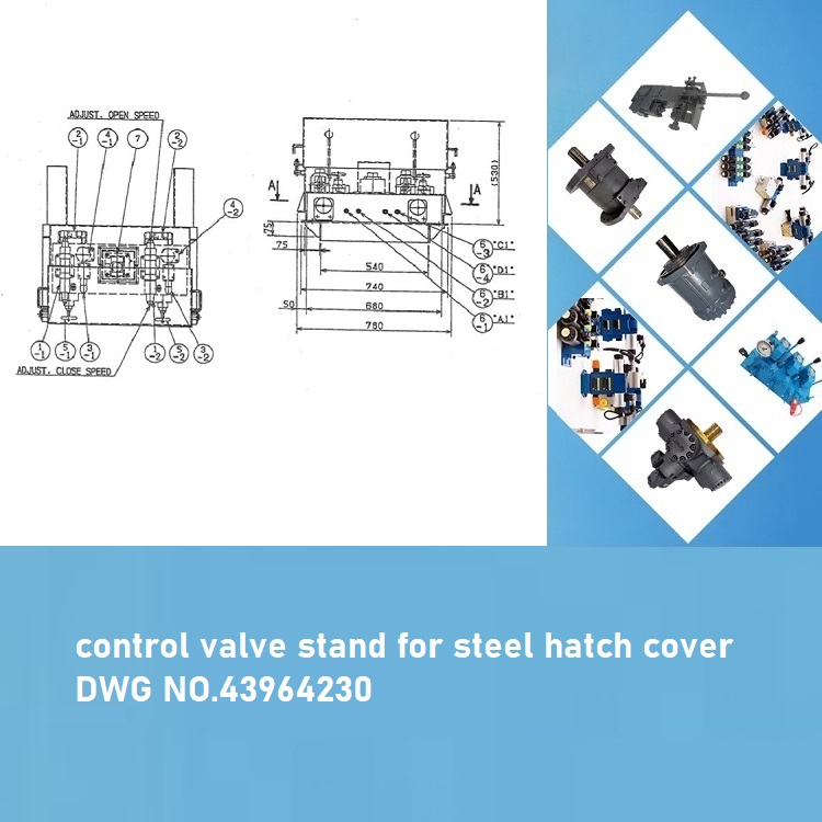 control valve stand for steel hatch cover,DWG NO.43964230-keiki