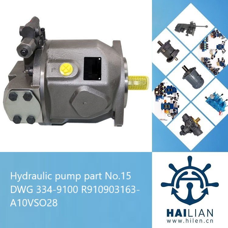 Hydraulic pump part No.15, DWG 334-9100 R910903163