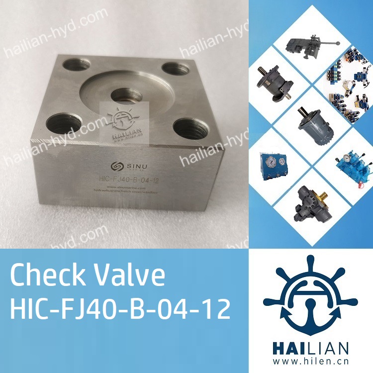 Check Valve Unit Type:HIC-FJ40-B-04-12/ Windlass&Mooring Winch Hydraulic Valve