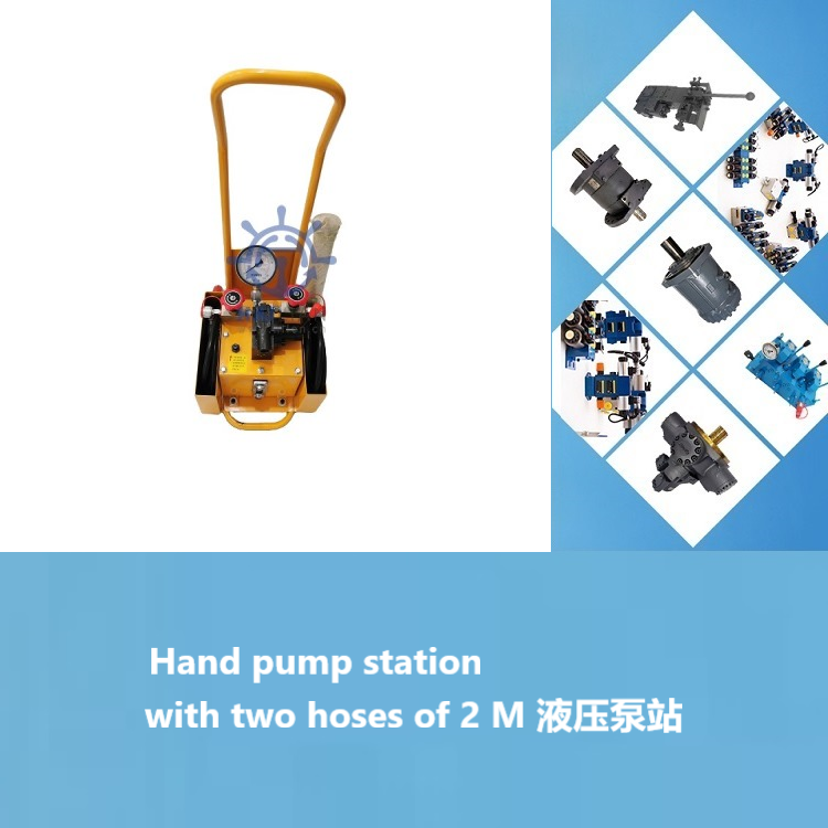 Hand pump station with two hoses of 2 M