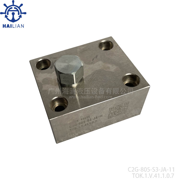 Aangle type check valve C2G-805-S3-JA-11