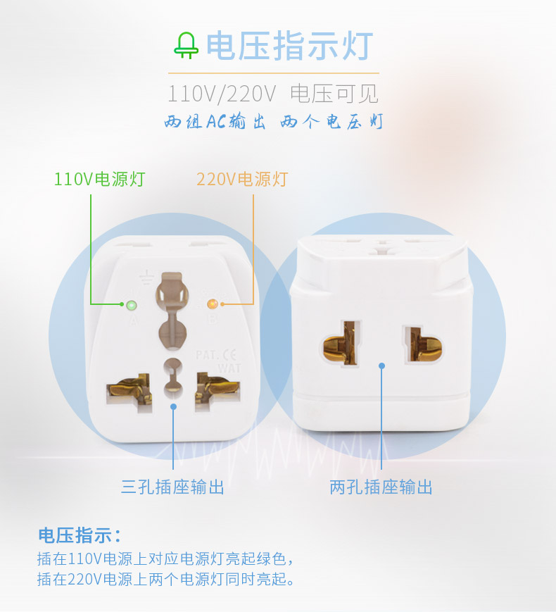 多孔转换插头