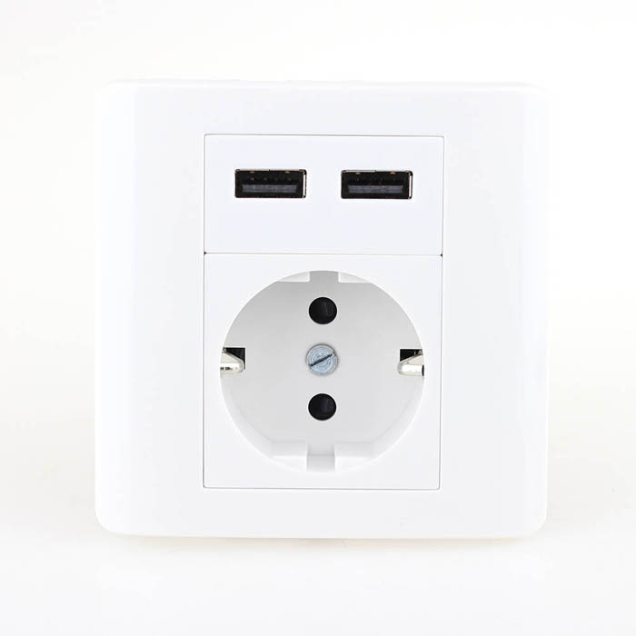带USB欧式插座