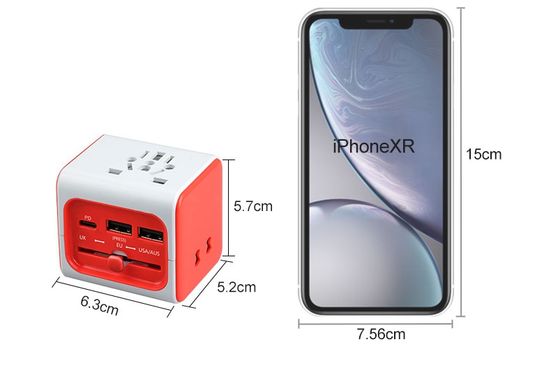 旅行轉換器尺寸