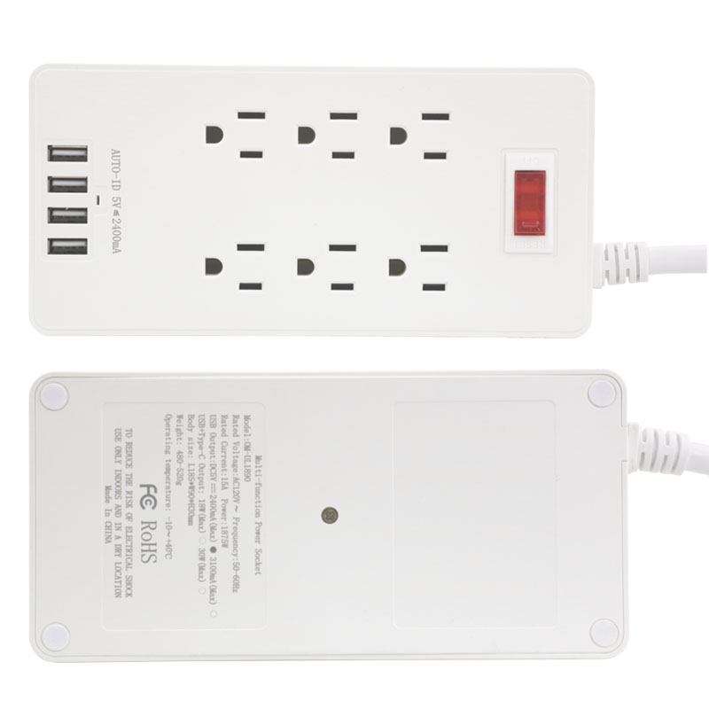 美规一转六USB+typeC转换器