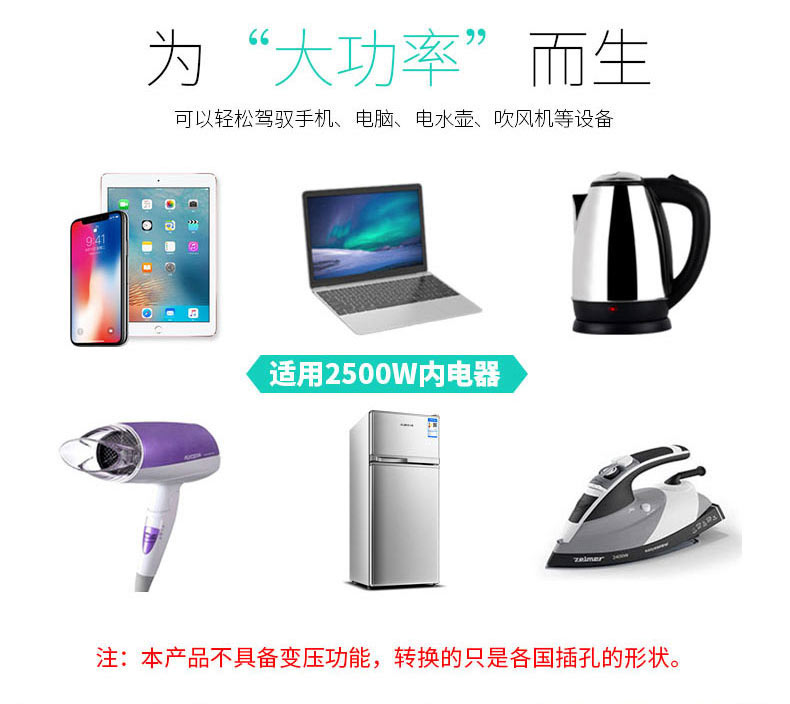 出国旅游转换器