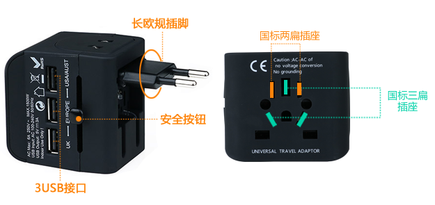 多功能插頭轉換器