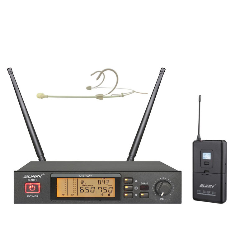 S-7001/S702/S619 专业一拖一真分集无线头戴话筒