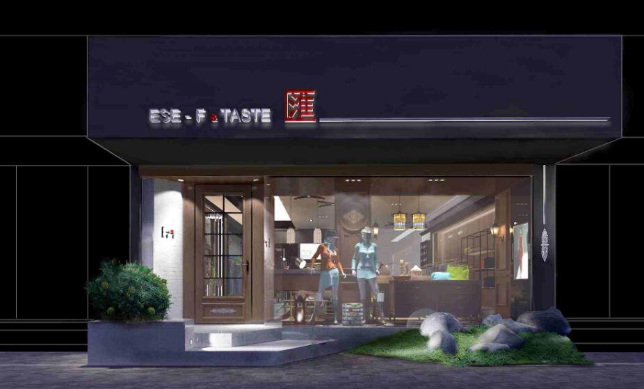 服装店门头橱窗灯光照明设计