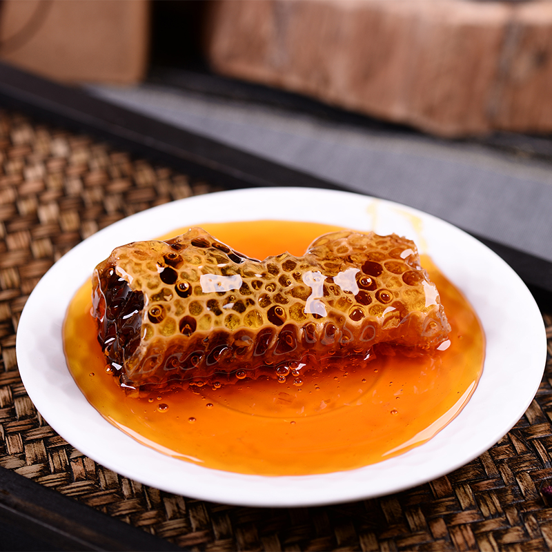 西双版纳野蜂巢蜜500g 切块蜂巢