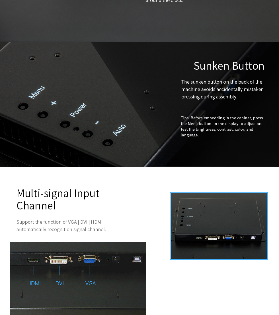 touch screen monitor/kiosk shell