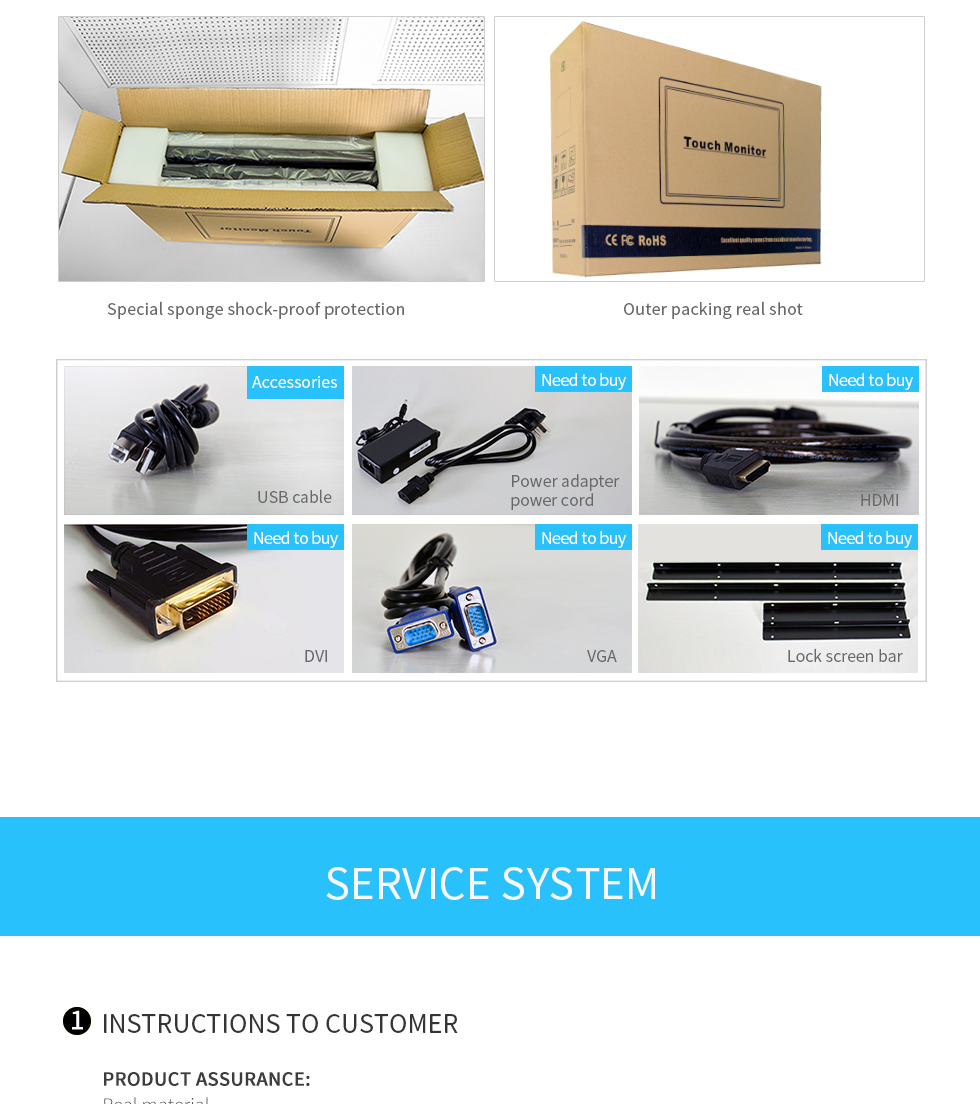 touch screen monitor/kiosk shell