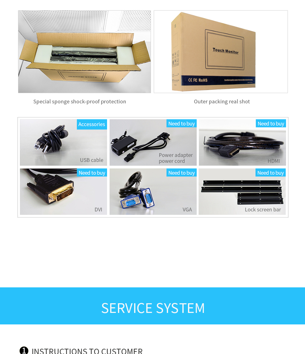 touch screen monitor/kiosk shell