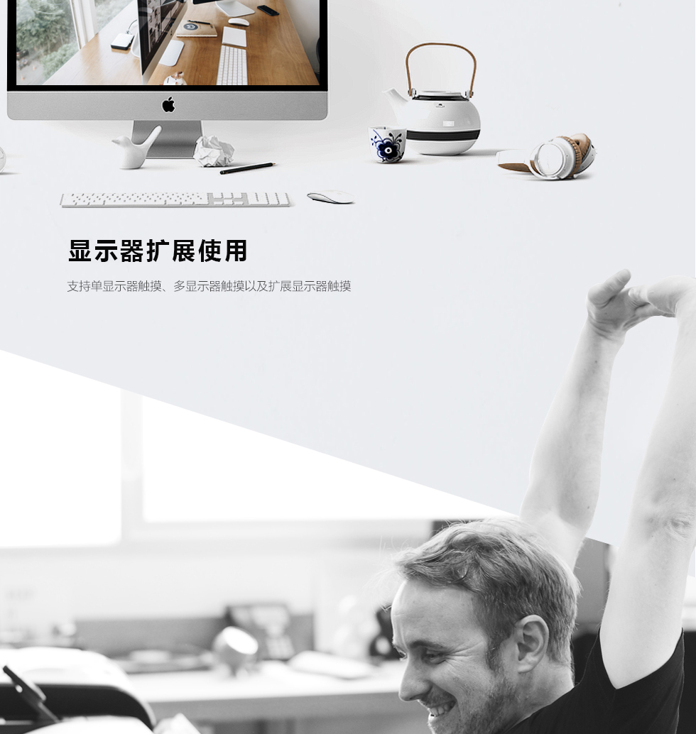 超窄边宽红外触摸屏