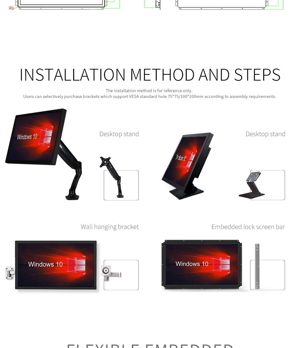 touch screen monitor/kiosk shell
