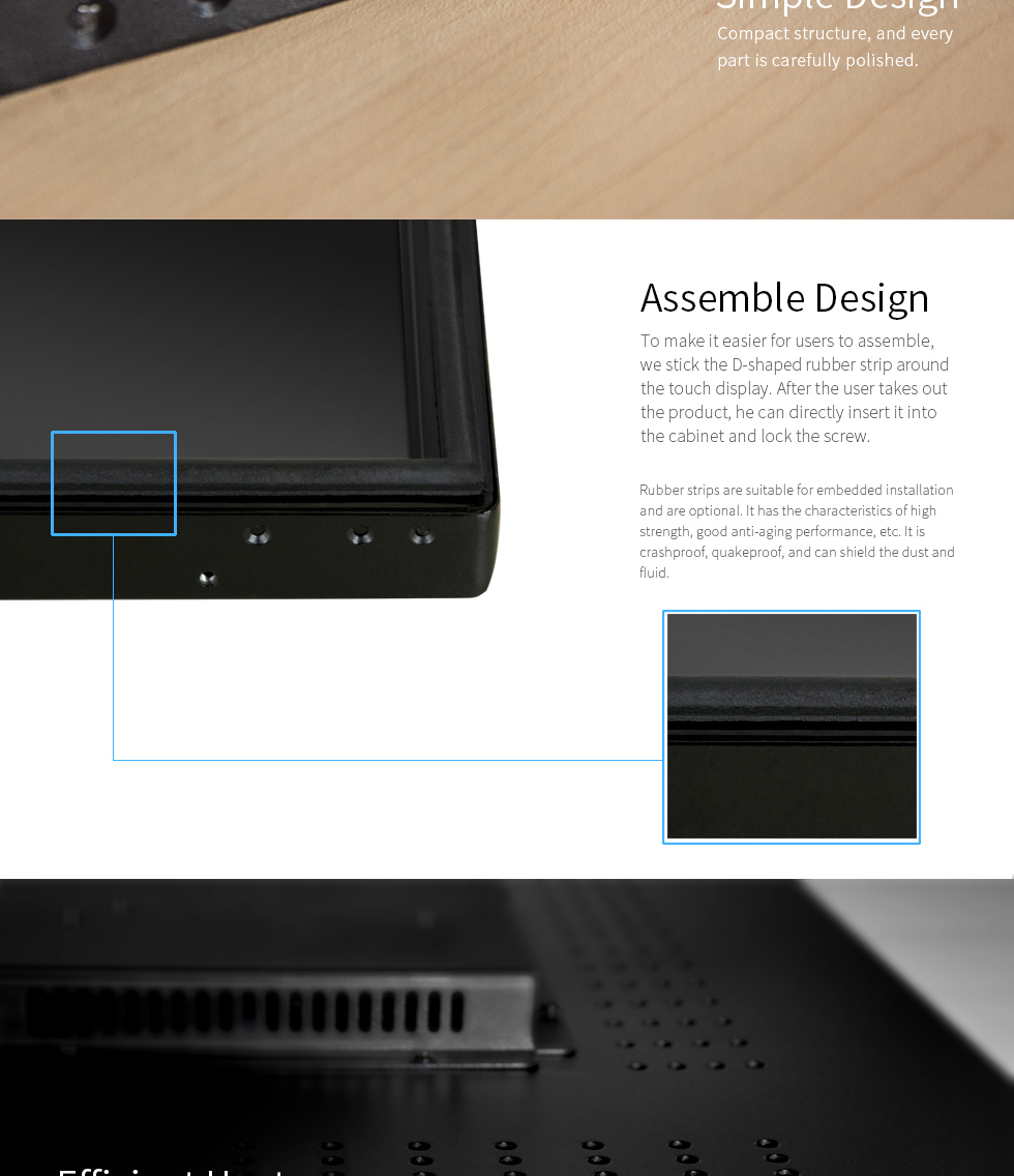 touch screen monitor/kiosk shell