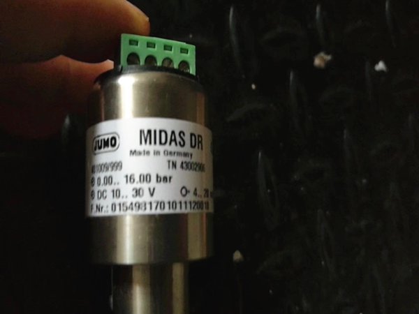 Pressure Sensor JUMO 401009/999 F.Nr.:0100346801006150019