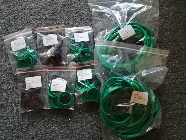 FAM-25 MM BORE ME & AE AUTOBACKWASH FILTERS O-RINGS NIIKURA KOGYO