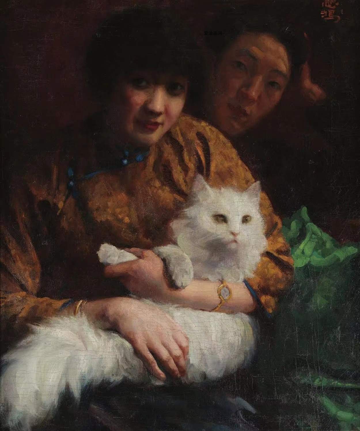 抚摸小猫