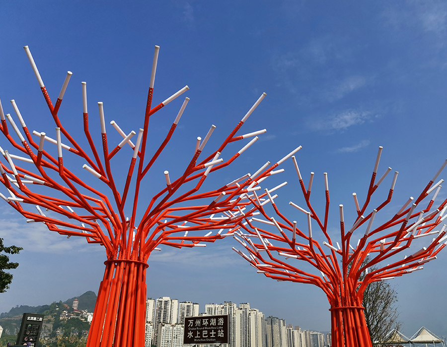 重庆万州万达广场艺术景观照明项目