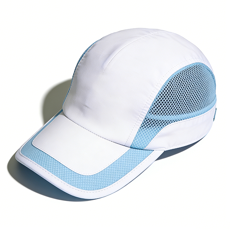 撞色网眼透气防晒遮阳运动跑步帽