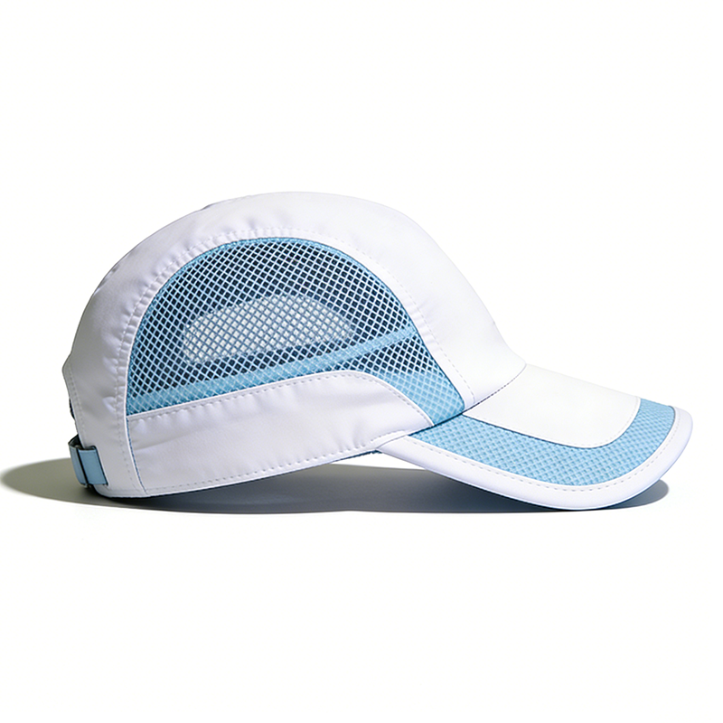 撞色网眼透气防晒遮阳运动跑步帽