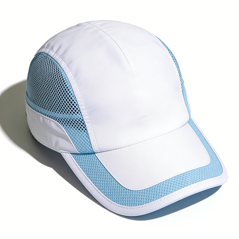 撞色网眼透气防晒遮阳运动跑步帽