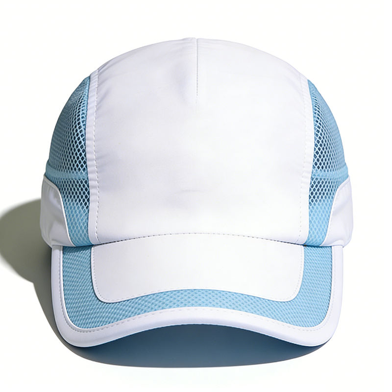 撞色网眼透气防晒遮阳运动跑步帽