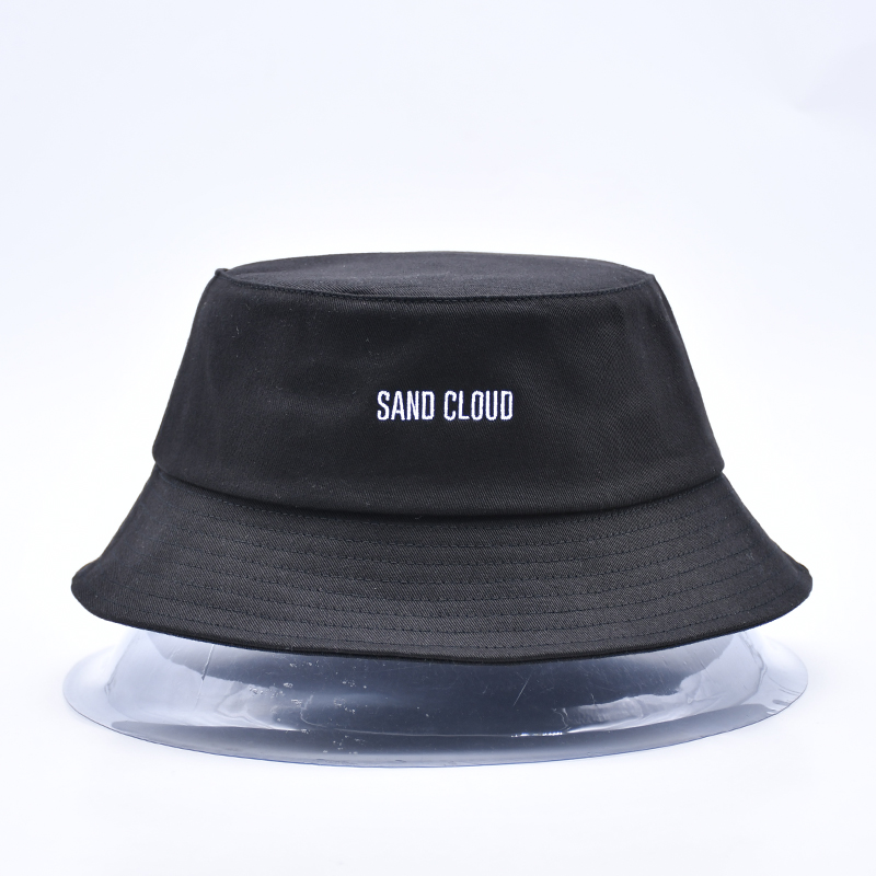 简约时尚百搭涤纶刺绣渔夫帽