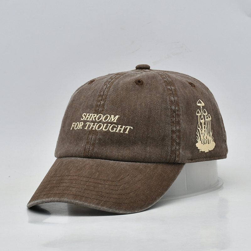 鸭舌帽夏季新款帽子复古做旧字母水洗棒球帽欧美老爹帽遮阳刺绣