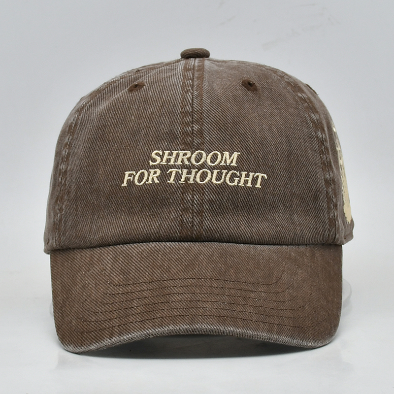 鸭舌帽夏季新款帽子复古做旧字母水洗棒球帽欧美老爹帽遮阳刺绣