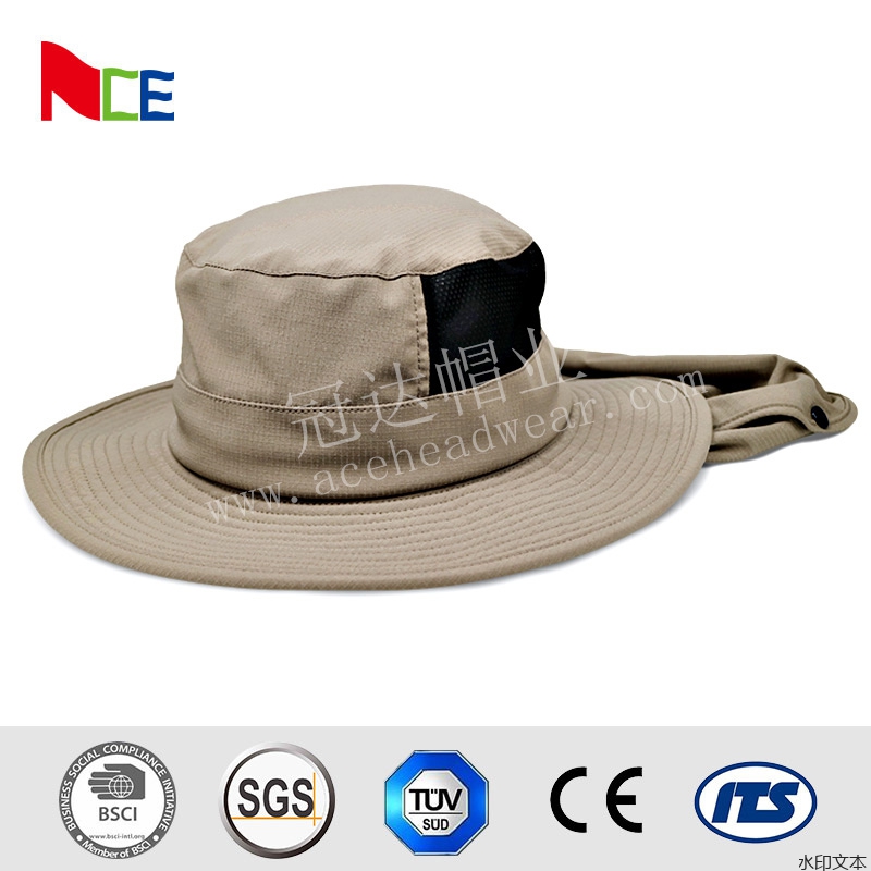 可调节松紧护颈遮阳帽