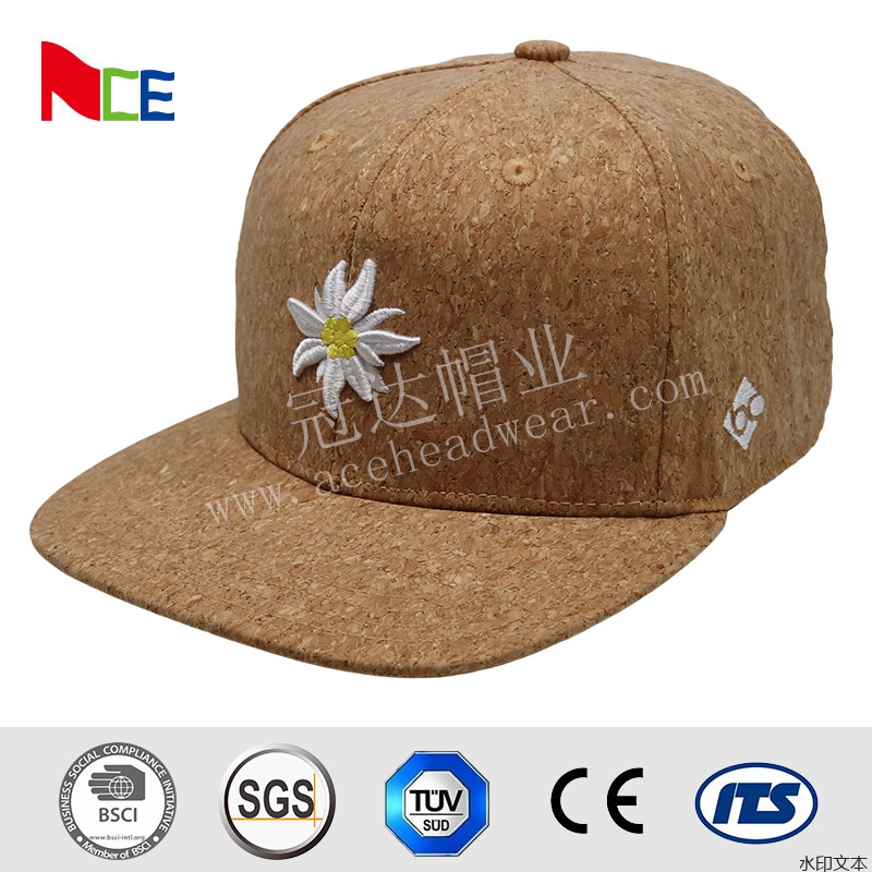 特殊软木压制面料平沿帽