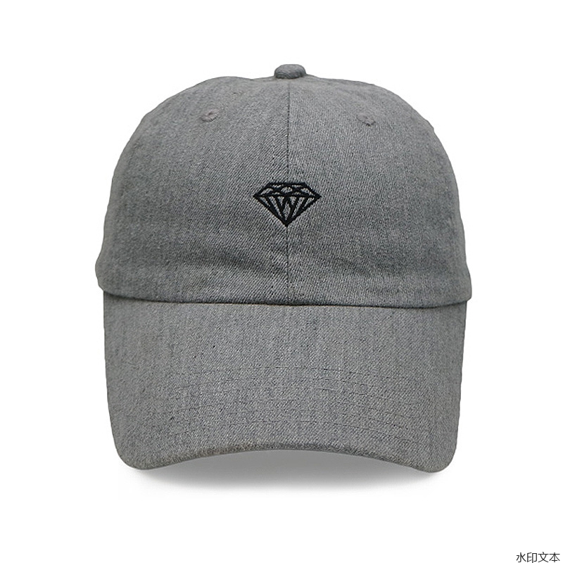 灰色纯棉鸭舌帽