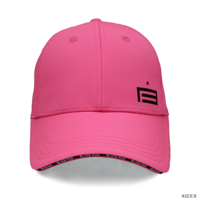 粉色加长帽额鸭舌帽