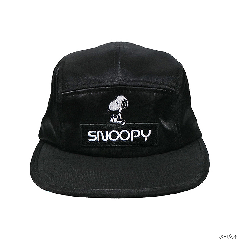 黑色毛料平沿帽