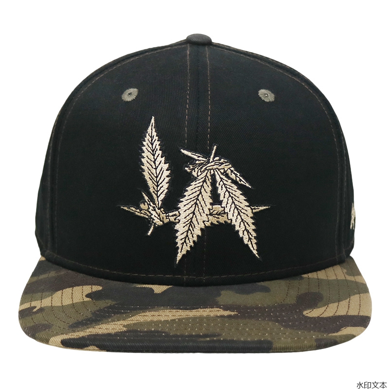 刺绣亮片平沿帽