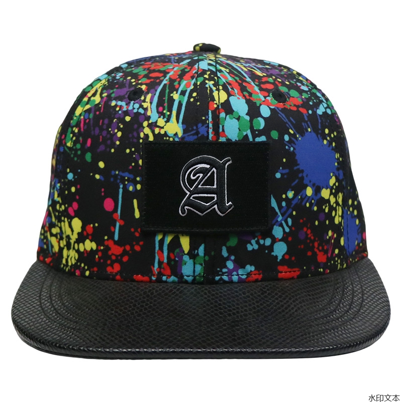 泼墨潮流街头平沿帽